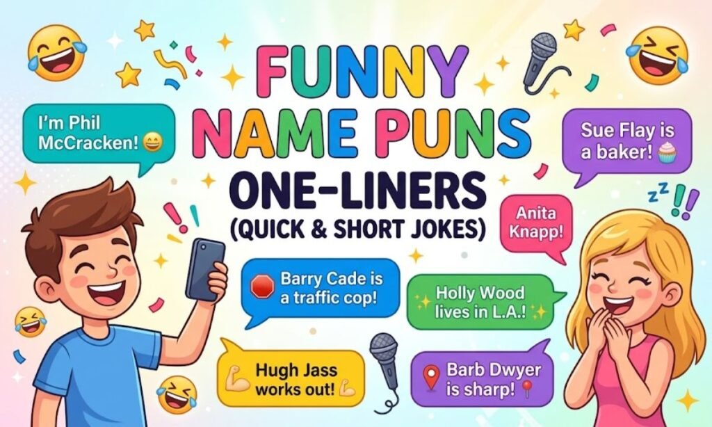 Funny Name Puns One-Liners