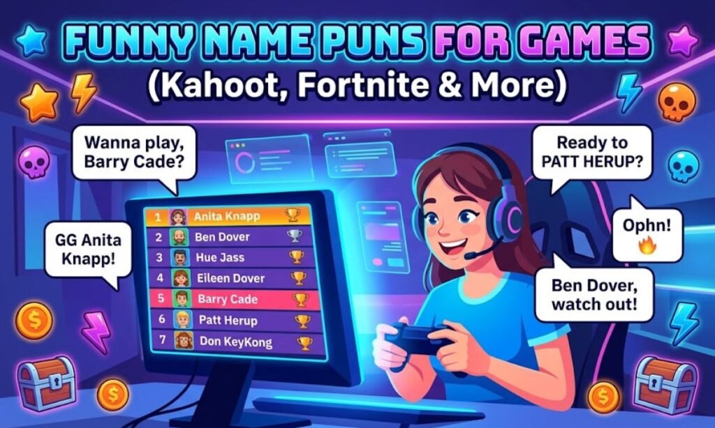 Funny Name Puns for Games