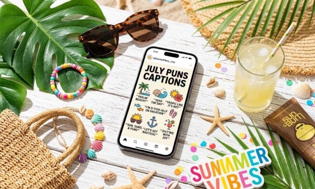 July Puns Captions
