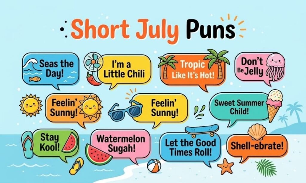 Short July Puns